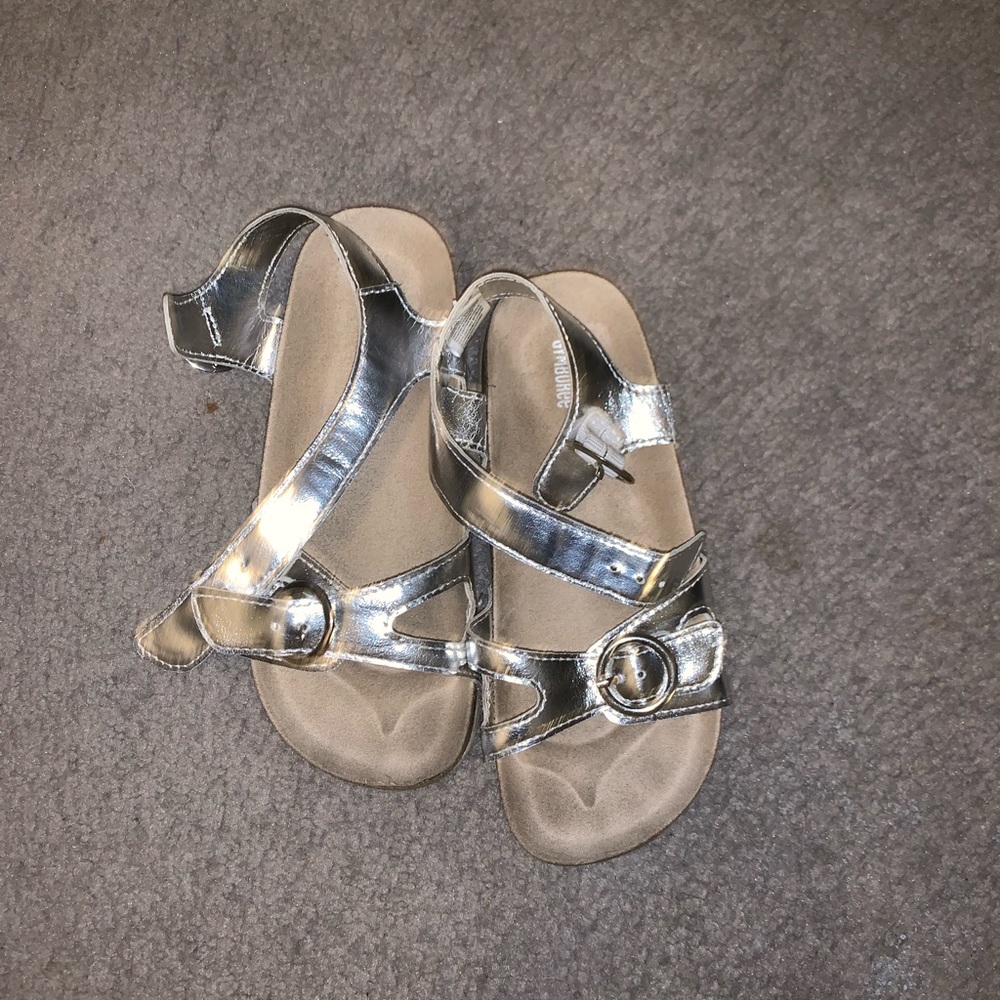 Gymboree Girls Size 11 Birkenstock Sliver